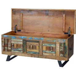 Shabby Chic Truhe aus Recyclingholz - Tunar