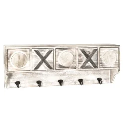 Shabby Chic Wandgarderobe mit fünf Schubladen - Amy