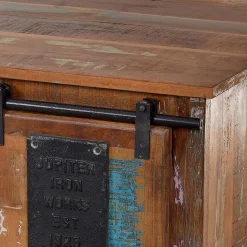 Shabby Couchtisch Vayamos mit Stauraum Schiebetüren