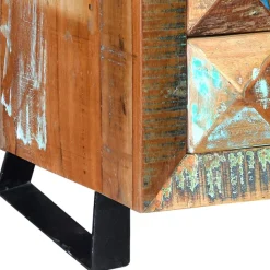 Shabby Design Nachtkommode aus Recyclingholz - Zeremonia