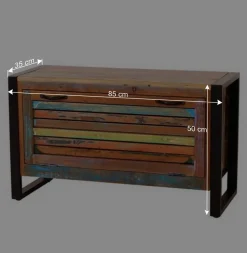 Shabby Garderoben Paneele & Bank - Vosbadus (dreiteilig)