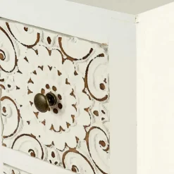 Shabby Highboard mit Ornament Muster Front - Acacio