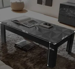 Sideboard & Türen-Kommode & Sofatisch - Kuriasna (dreiteilig)