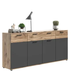 Sideboard & zwei Vitrinenschränke Set - Lucios (dreiteilig)
