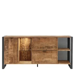 Sideboard aus Recyclingholz Mango & Metall - Acira