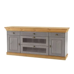 Sideboard Cempino in Grau Kiefer teilmassiv