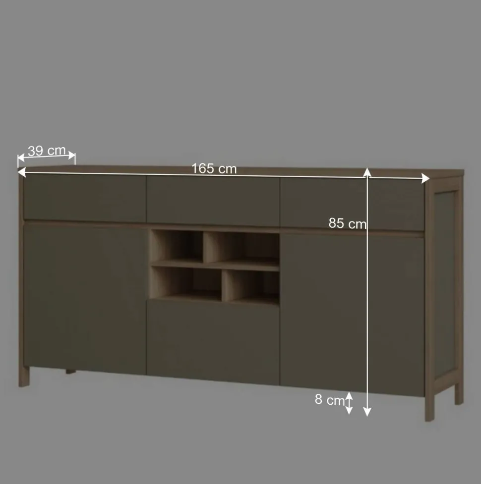 Sideboard in Eukalyptus und Eiche Optik - Promo