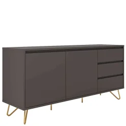 Sideboard in Grau & Gold - Tajibo