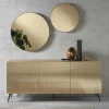 Sideboard in Taupe und Bronze Spiegelglas - Lotivera