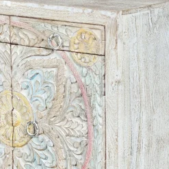 Sideboard in White Wash und Pastellfarben - Cranita