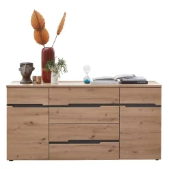 Sideboard in Wildeiche & Dunkelgrau - Kuetra