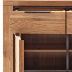 Sideboard in Wildeiche mit Schwarz - Vlacoma