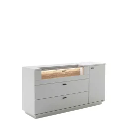 Sideboard mit Glas Klappe & Tür - Apulco