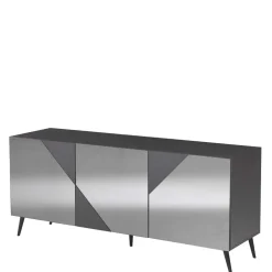 Sideboard teilweise mit Spiegelglas beschichtet - Razepta I