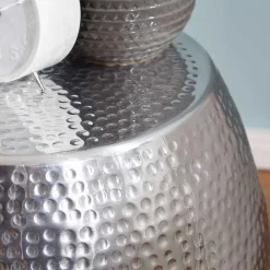 Silberner Beitisch aus Aluminium - Moyico