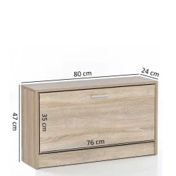 Sitzbank mit Schuhaufbewahrung Joker in Sonoma Eiche Dekor