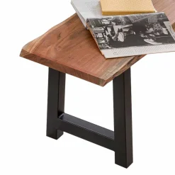 Sitzbank Sadello mit Baumkante Akazie massiv