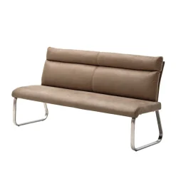 3-Sitzer Design Polsterbank in Beige - Lucia