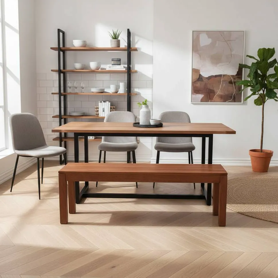 3-Sitzer Gartenbank Tamyno aus Holz geölt