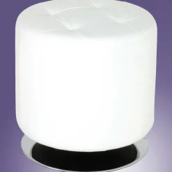 Sitzhocker Sabah in Weiß