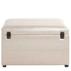 Sitztruhe in Gold Kunstleder - Mascha