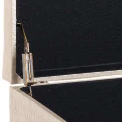 Sitztruhe in Gold Kunstleder - Mascha