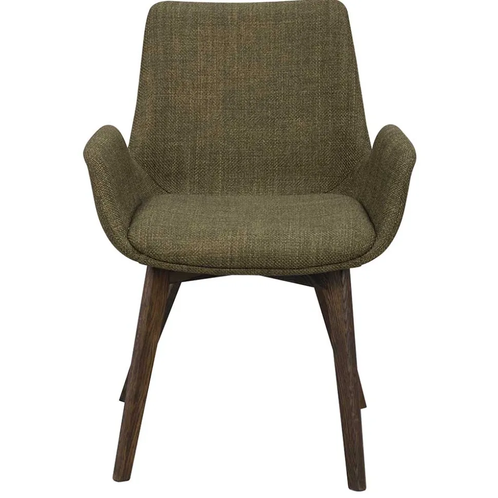 Skandi Armlehnenstühle in Dunkelgrün - Car (2er Set)