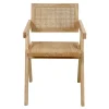 Skandi Armlehnenstuhl in Natur - Forcia