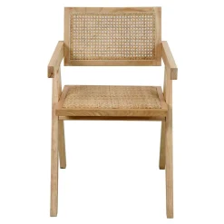 Skandi Armlehnenstuhl in Natur - Forcia