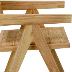 Skandi Armlehnenstuhl in Natur - Forcia