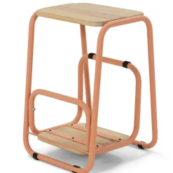 Skandi Beistelltisch mit zwei Ablagen - Elhera