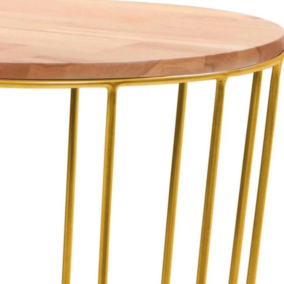 Skandi Beistelltisch mit runder Tischplatte - Petropa