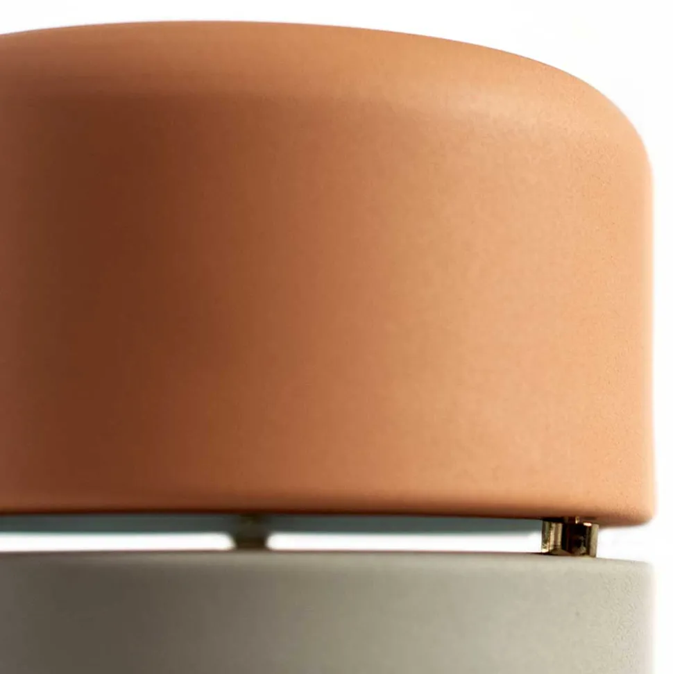 Skandi Design Tischleuchte in Rosa & Grau - Aglio