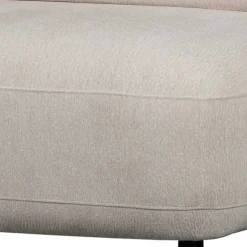 Skandi Designsessel in Beige Strukturstoff - Samuele