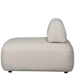 Skandi Designsessel in Beige Strukturstoff - Samuele