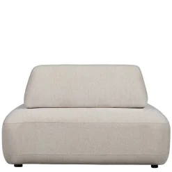 Skandi Designsessel in Beige Strukturstoff - Samuele