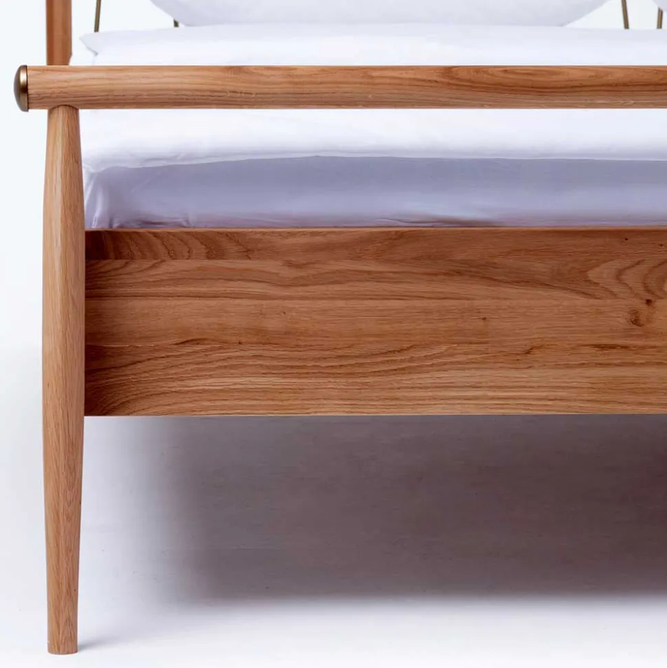 Skandi Doppelbett aus Wildeiche Honig - Reymons