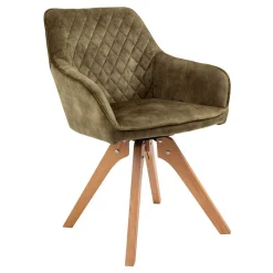 Skandi Essgruppe mit Samtstühlen - Inizio (siebenteilig)