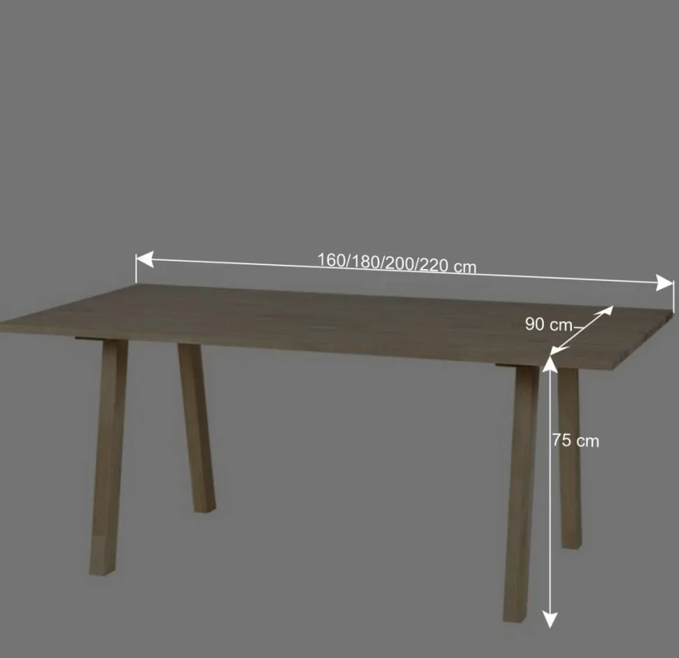 Skandi Esstisch aus Eiche naturbelassen - Henry