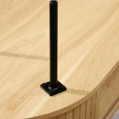 Skandi Highboard oval mit Schiebetüren - Teorina