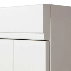 Skandi Kleiderschrank in Weiß - Mattressa I