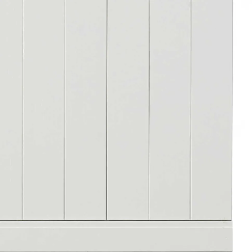 Skandi Kleiderschrank in Weiß - Mattressa I