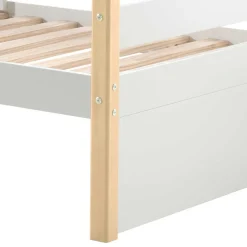Skandi Kojenbett in Weiß & Kiefer - Ayfina