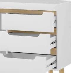 Skandi Kombi-Kommode 107 cm breit - Ginko