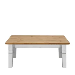 Skandi Landhaus Couchtisch Lugon in Weiß