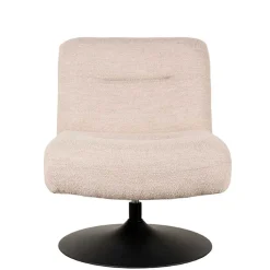 Skandi Loungesessel mit Tellerfuß Drehgestell - Haenja