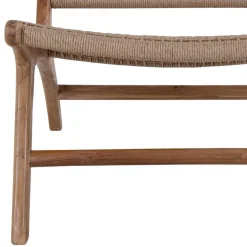 Skandi Loungestuhl aus Kordel Geflecht - Yannick