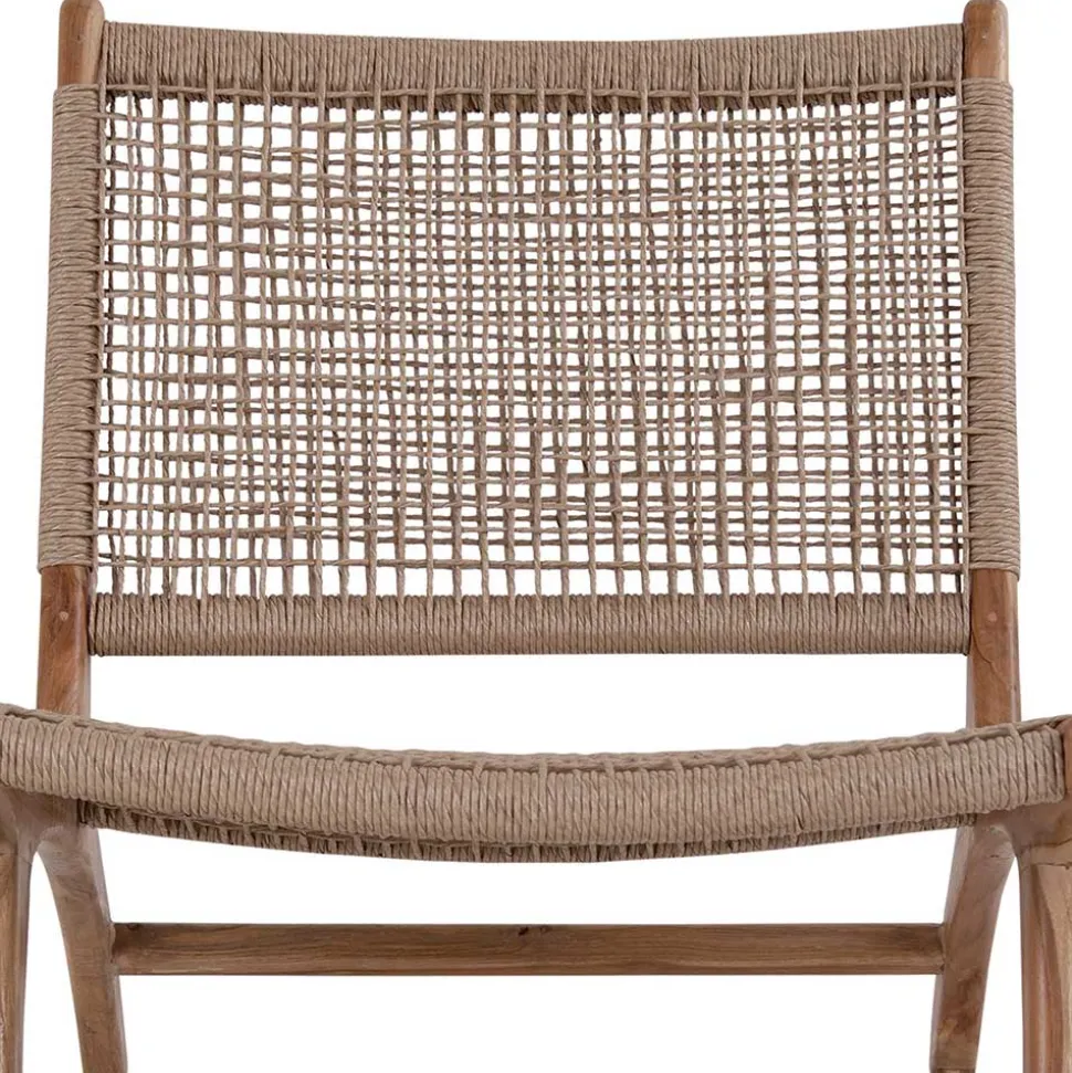 Skandi Loungestuhl aus Kordel Geflecht - Yannick