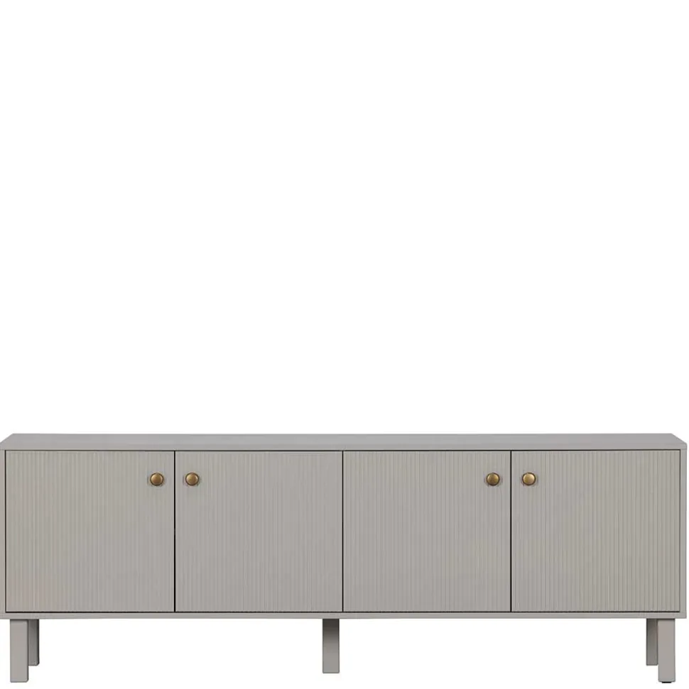 Skandi Lowboard 4-türig in Grau - Huvina