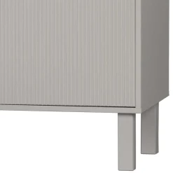 Skandi Lowboard 4-türig in Grau - Huvina